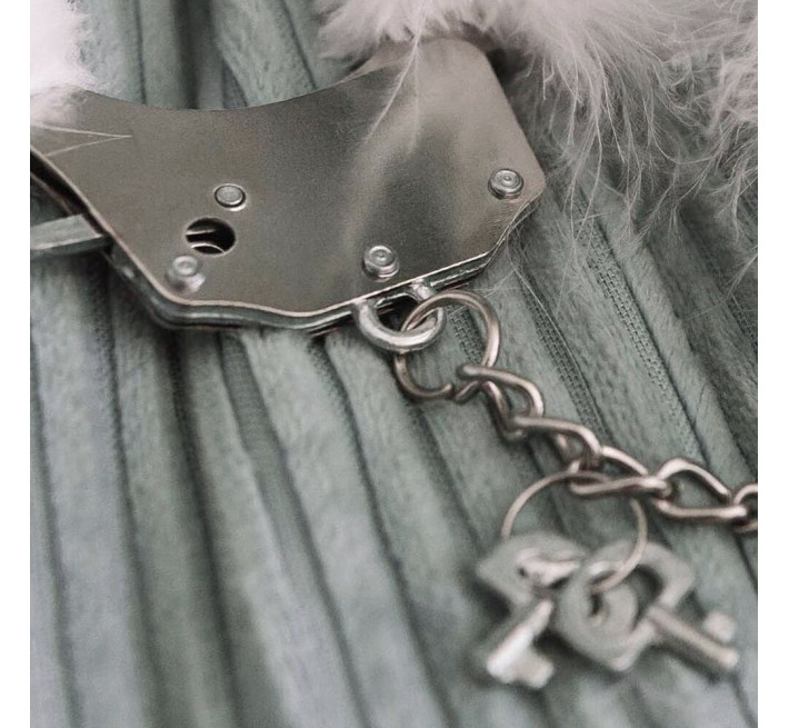 Наручники металеві Adrien Lastic Handcuffs Білі