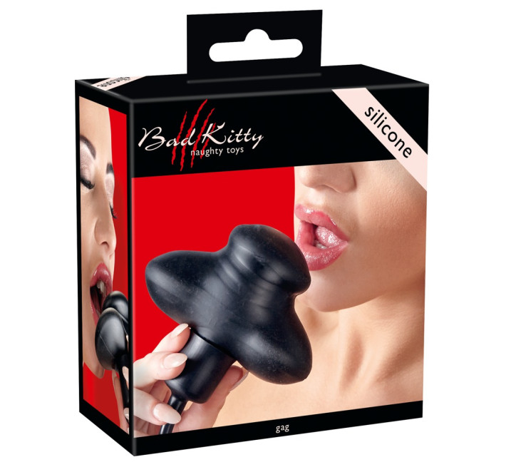 Кляп Bad Kitty 249191 Silicone Gag Чорний