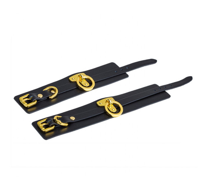 Наручники UPKO Handcuffs итальянская кожа, Черные