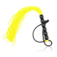 Міні флогер DS Fetish Leather flogger Жовтий, 22 см