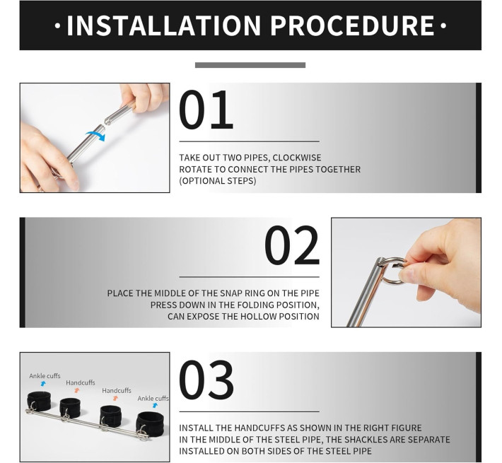 БДСМ-набір LOCKINK YEAHWOW Door Swing & Leg Spreader Bondage set