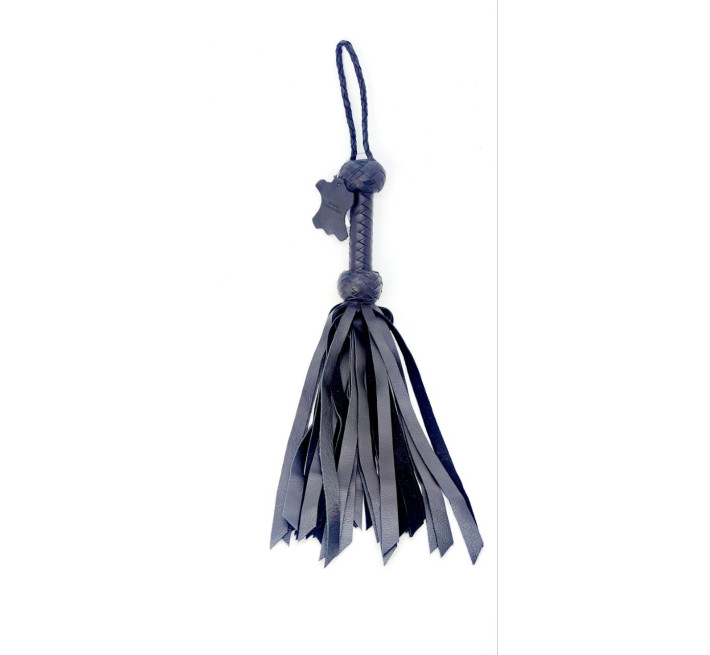Флогер шкіра Ds Fetish Calf Leather Flogger Round Knotting, 45 см