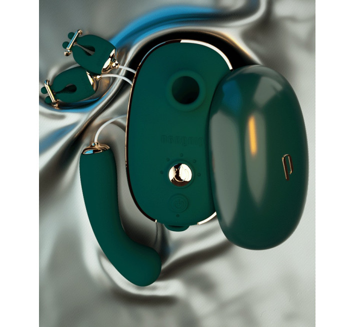 Зажимы для сосков с вибрацией Qingnan No.2 Vibrating Nipple Clamps Pink