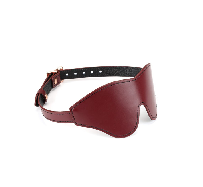 Шкіряна маска на очі Liebe Seele Wine Red Blindfold
