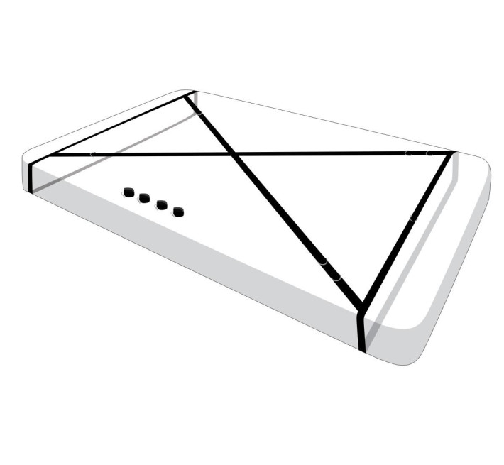 Розтяжка на ліжко Master Series Interlace Bed Restraint Set