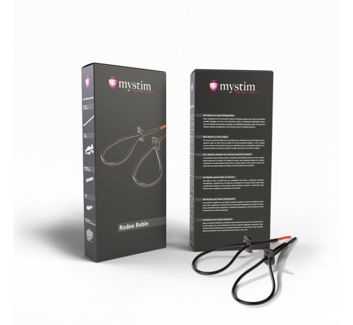 Утяжка для пеніса Mystim Rodeo Robin пара силіконових струмопровідних лассо