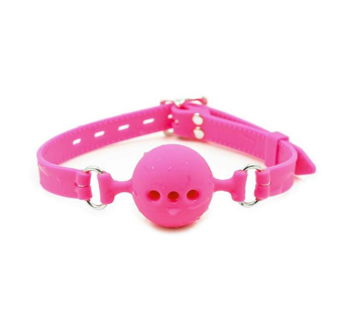 Кляп DS Fetish Mouth Silicone gag M pink
