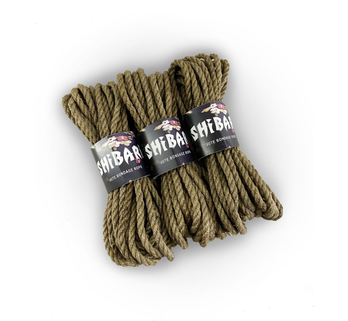 Джутовая веревка для Шибари Feral Feelings Shibari Rope, 8 м Серая