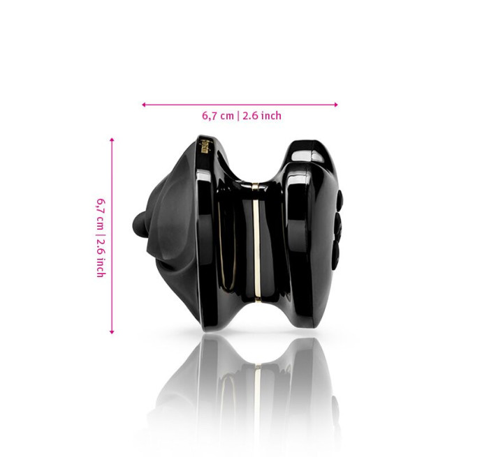 Вибратор для клитора с электростимуляцией Mystim Heart´s Desire Black Edition