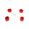 Обмежувачі DS Fetish Hogtie restraints with chain red