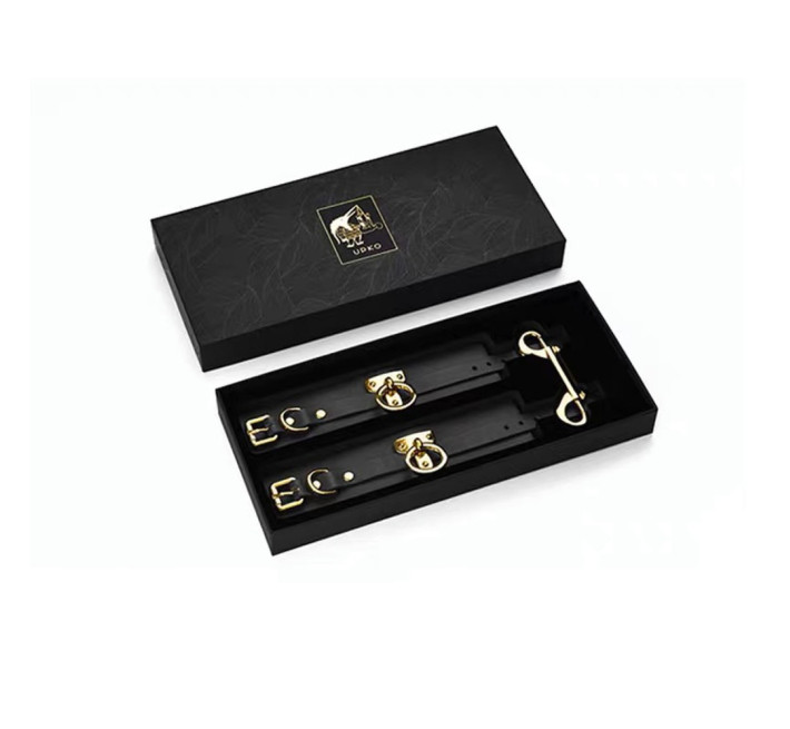 Наручники UPKO Handcuffs итальянская кожа, Черные