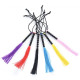 Міні флогер DS Fetish Leather flogger Жовтий, 22 см