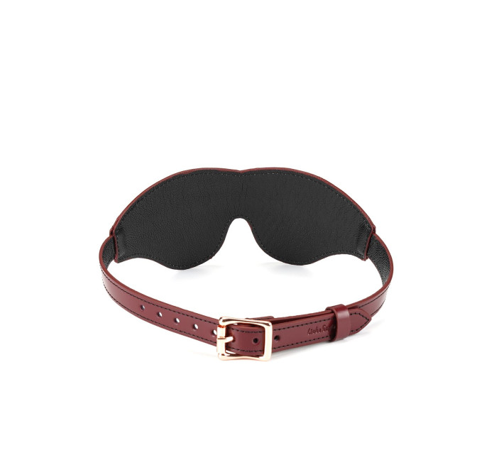 Шкіряна маска на очі Liebe Seele Wine Red Blindfold