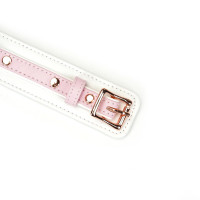 Ошейник с поводком Liebe Seele White & Pink Fairy Goat Leather Collar Ошейник с поводком Liebe Seele White & Pink Fairy Goat Leather Collar