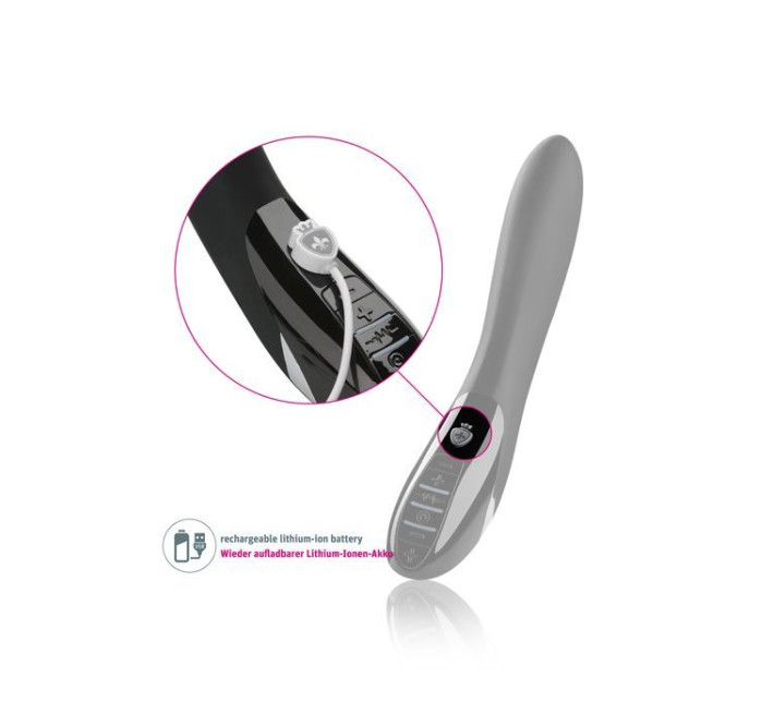 Вібратор із електростимуляцією Mystim Electric Eric eStim Міостимулятор Чорний