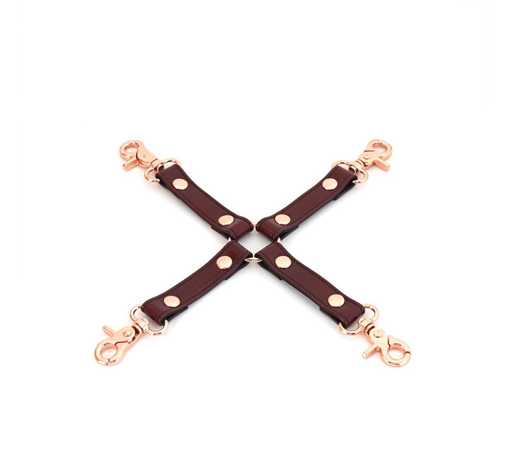 Шкіряна хрестовина Liebe Seele Wine Red Hogtie