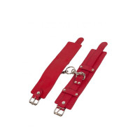 Наручники sLash Leather Dominant Hand Cuffs, Red