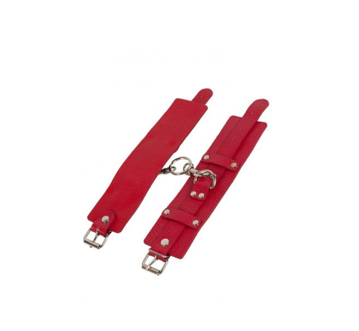 Наручники sLash Leather Dominant Hand Cuffs, Red