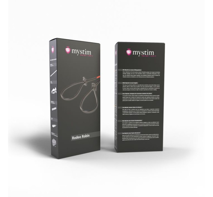 Утяжка для пеніса Mystim Rodeo Robin пара силіконових струмопровідних лассо