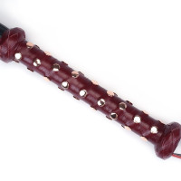 Флогер Liebe Seele Wine Red Studded Flogger, натуральна шкіра Флогер Liebe Seele Wine Red Studded Flogger, натуральна шкіра