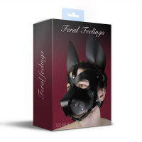 Шкіряна маска собаки 2в1 Feral Feelings, знімна морда