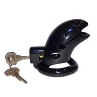 Пояс верности с тремя кольцами Loveshop Runye Chastity cage черный