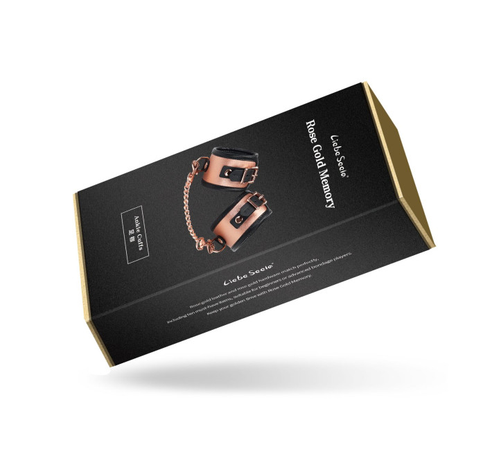 Поножи Liebe Seele Rose Gold Memory Ankle Cuffs, натуральная кожа, розовое золото