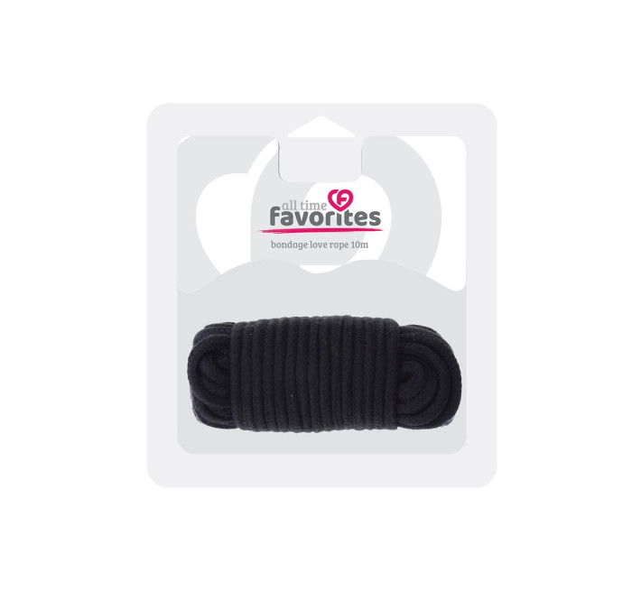 Мотузка для бондажу Dreamtoys Bondx Love Rope 10 м Чорна