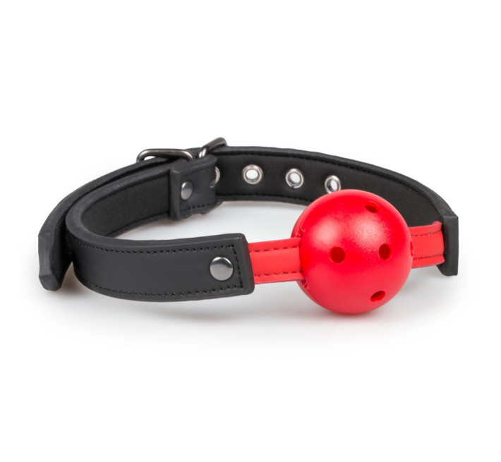 Кляп EasyToys Ball Gag With PVC Ball - Red