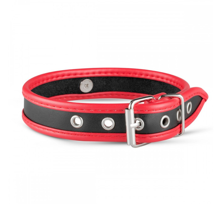 Ошейник с фиксатором Loveshop Whipped черно-красный