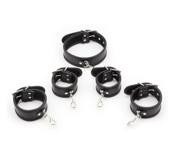 Система фіксації DS Fetish Collar with restraints black