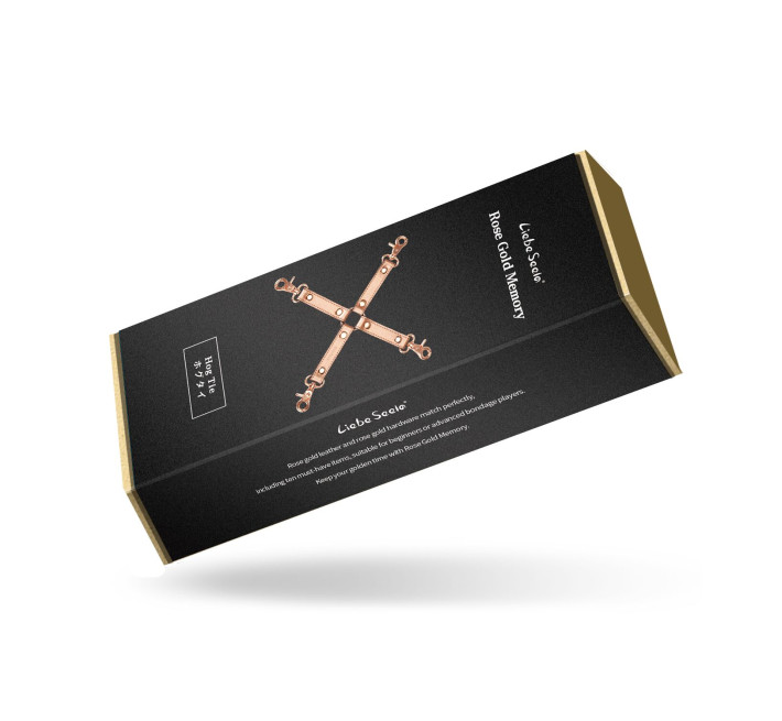 Крестовина для фиксации Liebe Seele Rose Gold Memory Hog Tie, натуральная кожа, розовое золото