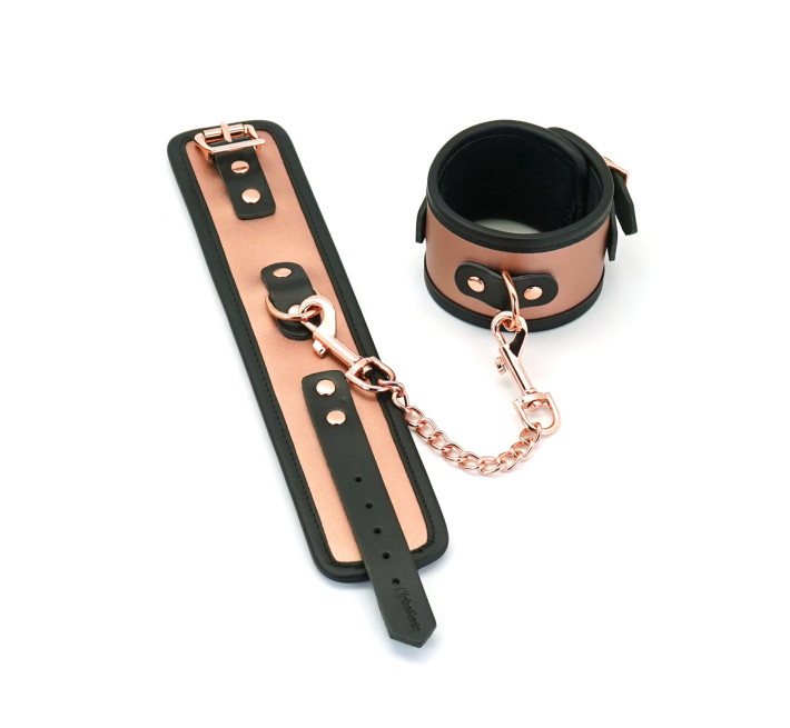 Поножи Liebe Seele Rose Gold Memory Ankle Cuffs, натуральная кожа, розовое золото