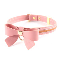 Поводок LOCKINK SEVANDA Love Heart Butterfly Leather Collar Set - Pink Поводок LOCKINK SEVANDA Love Heart Butterfly Leather Collar Set - Pink