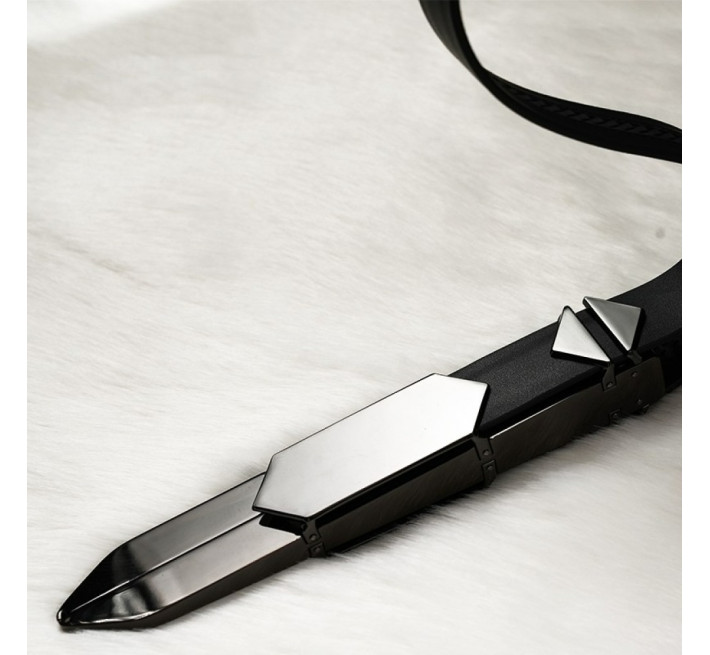 Набір БДСМ девайсів Lockink, натуральна шкіра та метал, чорний, 5 предметів