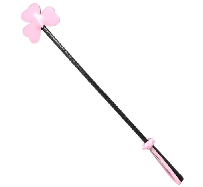 Стек DS Fetish Crop flower pink, 70 см