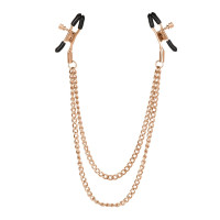 Зажимы для сосков с цепочкой California Exotic, золотистые