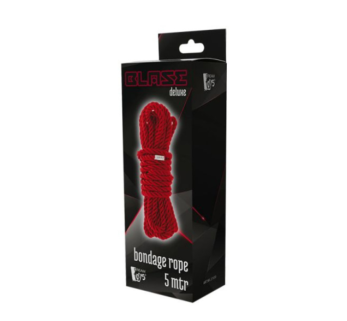 Мотузка для бондажу Dreamtoys Blaze Deluxe Bondage Rope 5 м Червона