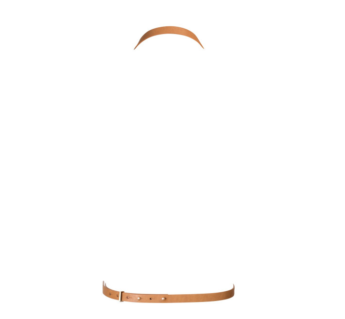 Портупея Bijoux Indiscrets MAZE - 8 Harness Brown, екошкіра