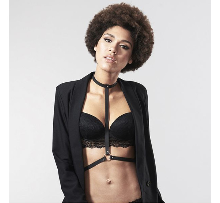 Портупея Bijoux Indiscrets MAZE I Harness Чорна