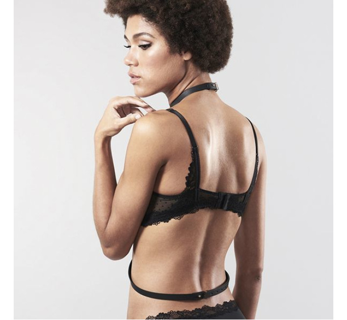 Портупея Bijoux Indiscrets MAZE I Harness Чорна