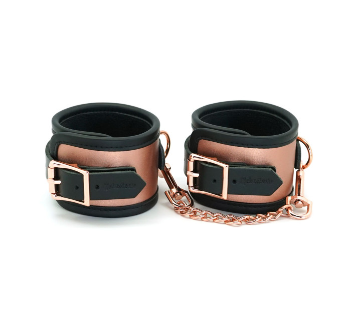 Поножи Liebe Seele Rose Gold Memory Ankle Cuffs, натуральная кожа, розовое золото