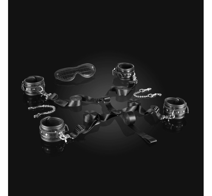 Набір для фіксації на ліжку Liebe Seele Temptation Underbed Mattress Restraint Kit + маска