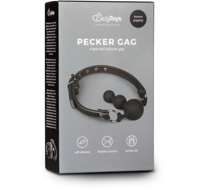 Кляп-ялинка EasyToys Ball Gag With Silicone Beads