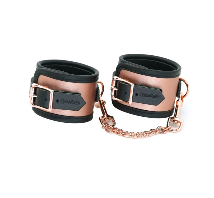 Поножи Liebe Seele Rose Gold Memory Ankle Cuffs, натуральная кожа, розовое золото