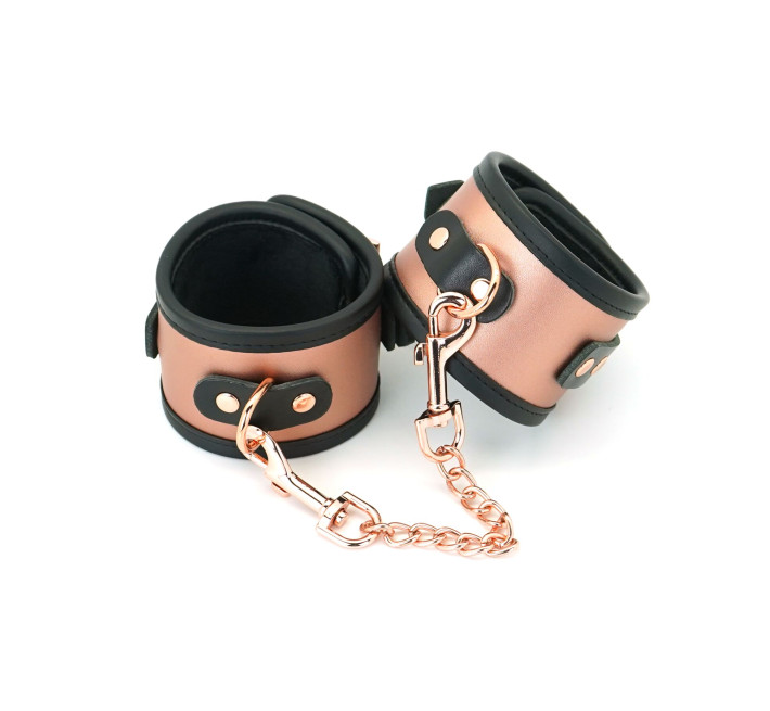 Поножи Liebe Seele Rose Gold Memory Ankle Cuffs, натуральная кожа, розовое золото