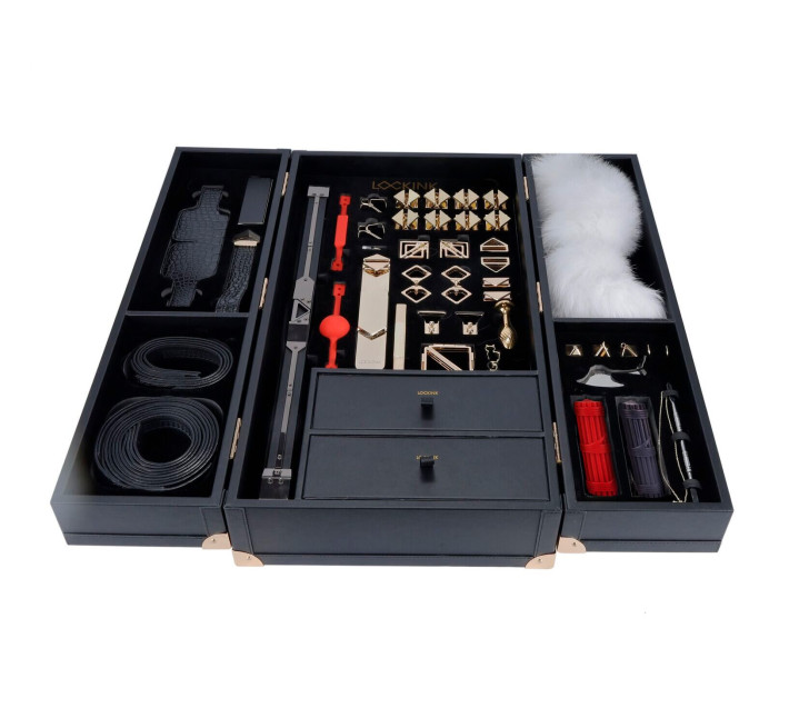 БДСМ-набір LOCKINK All-in-1 BDSM Play Kit - Crocodile Leather