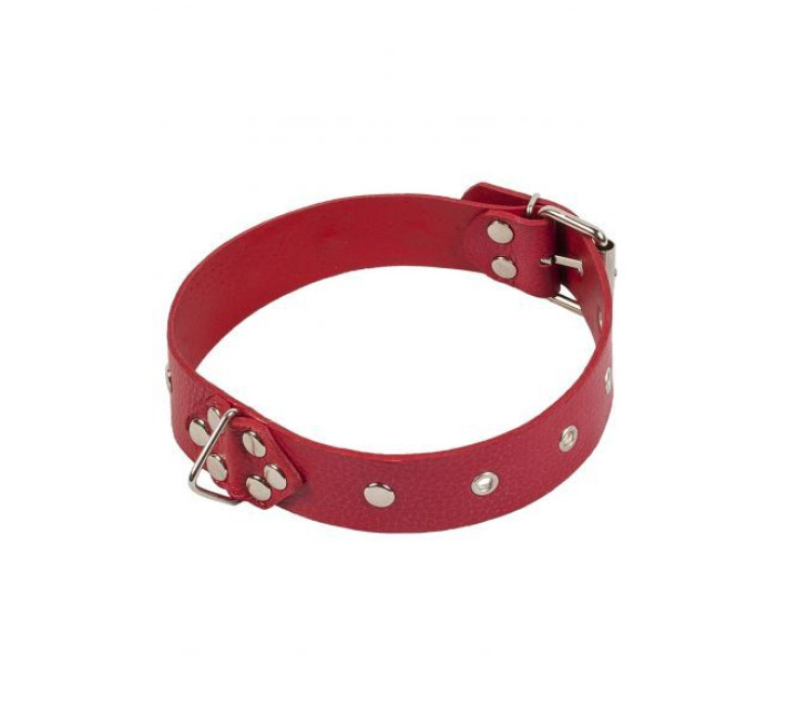 Ошейник sLash Leather Restraints Collar, Red