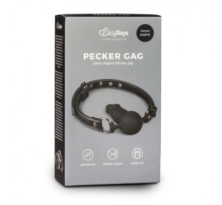 Кляп EasyToys BALL GAG WITH SILICONE DONG
