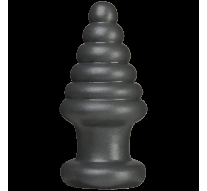 Анальна пробка для фістингу Doc Johnson American Bombshell Destroyer Gun Metal, діаметр 10,7 см